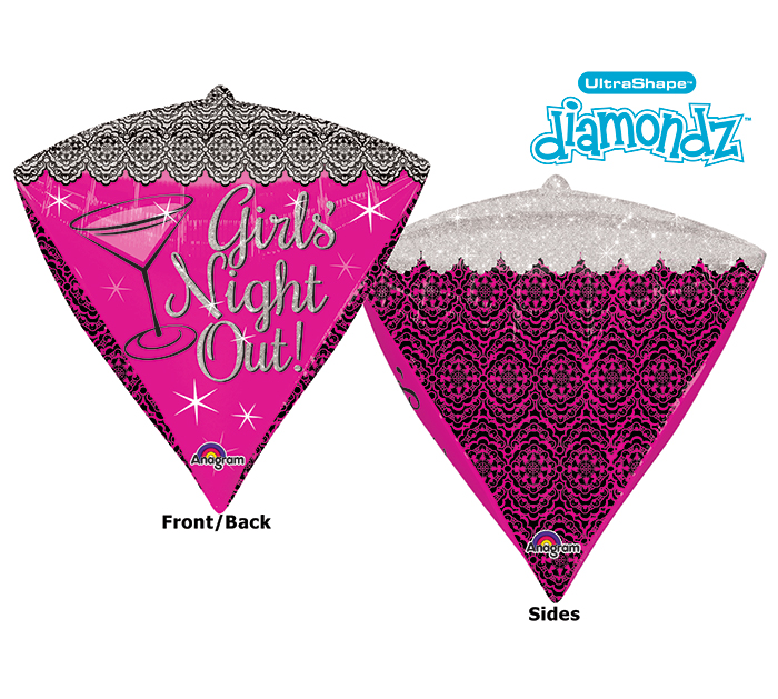 Girls' Night Out! Diamondz Foil Balloon